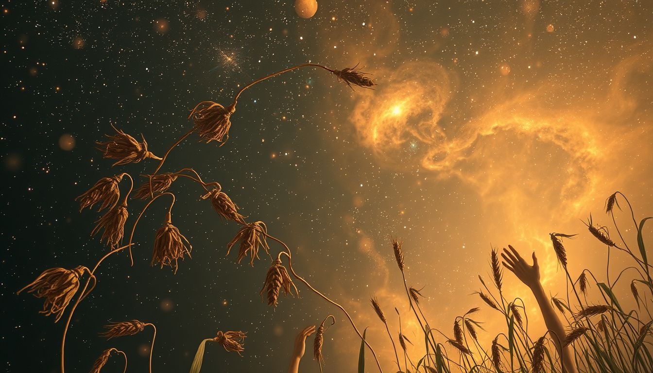 Rêver d’une mauvaise récolte symbolise souvent des échecs imminents.