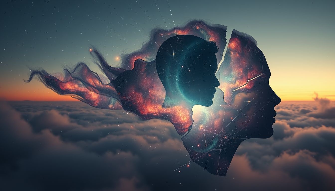 Rêver d'une photo de tête abîmée révèle un conflit intérieur profond.