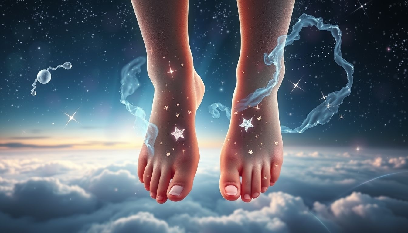 Rêver d'une tache de naissance sur les pieds symbolise l'ancrage.