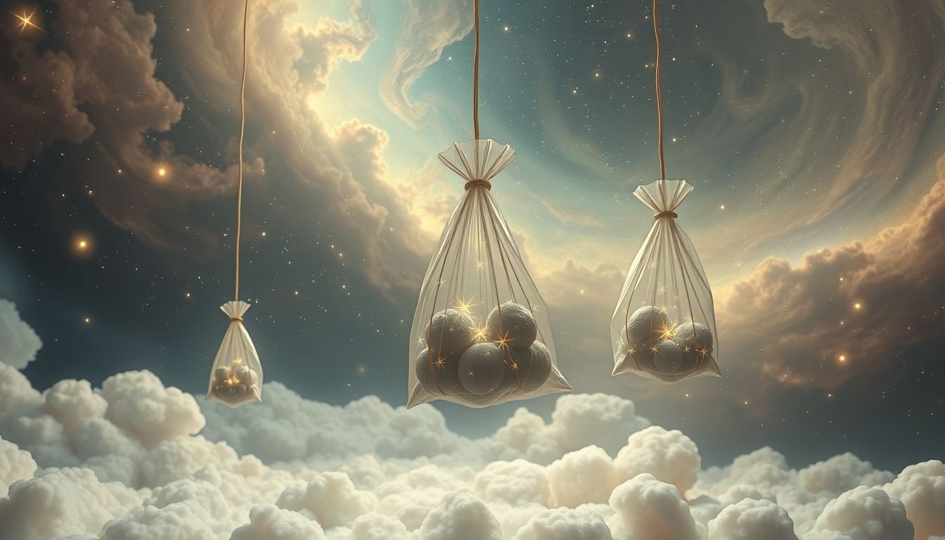 Rêver de sacs lourds révèle un stress émotionnel accumulé profond.