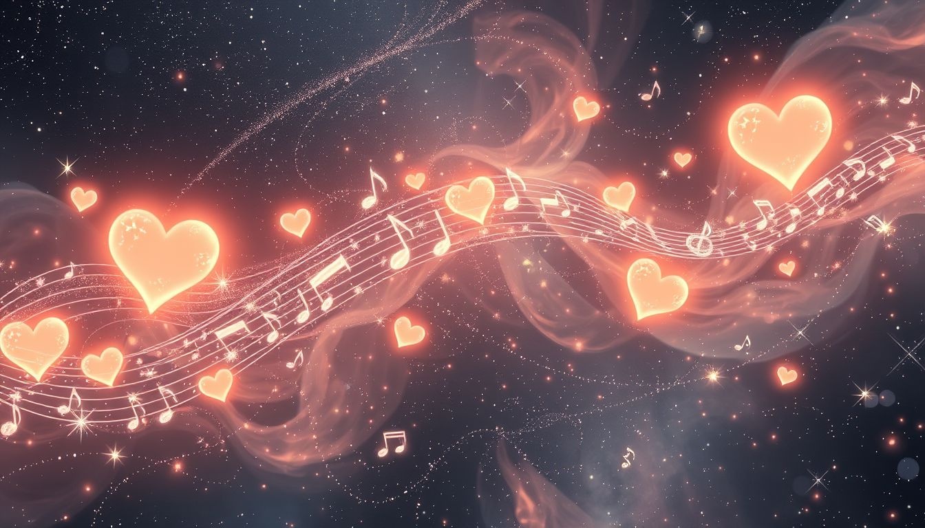 Rêver de Cupidon et musique symbolise l'harmonie amoureuse naissante.