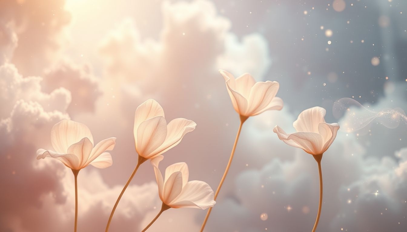 Rêver de fleurs délicates symbolise souvent un renouveau émotionnel profond.