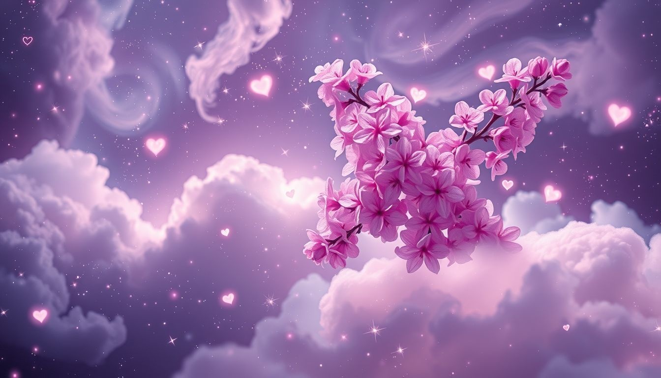 Rêver de lilas roses symbolise l'amour tendre et naissant.