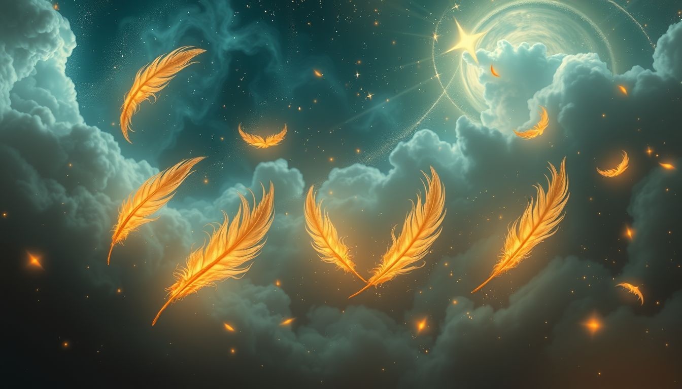 Rêver de plumes de phénix symbolise protection et renouveau spirituel.