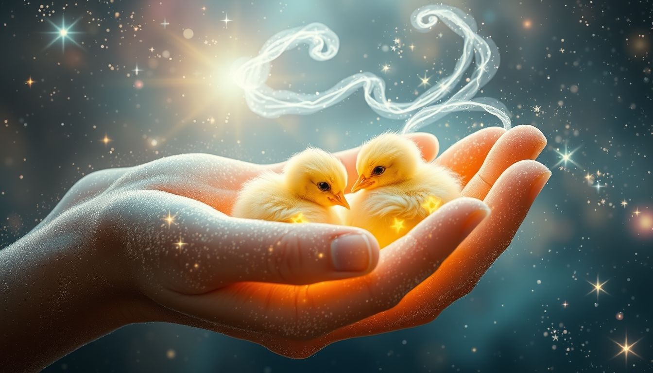 Rêver de protéger des poussins symbolise soin et responsabilité naissante.