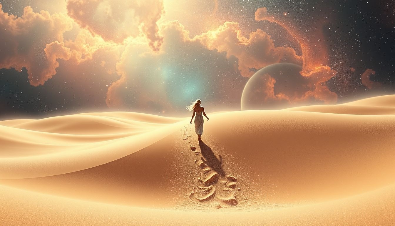 Rêver de tomber dans le sable symbolise une perte de contrôle.