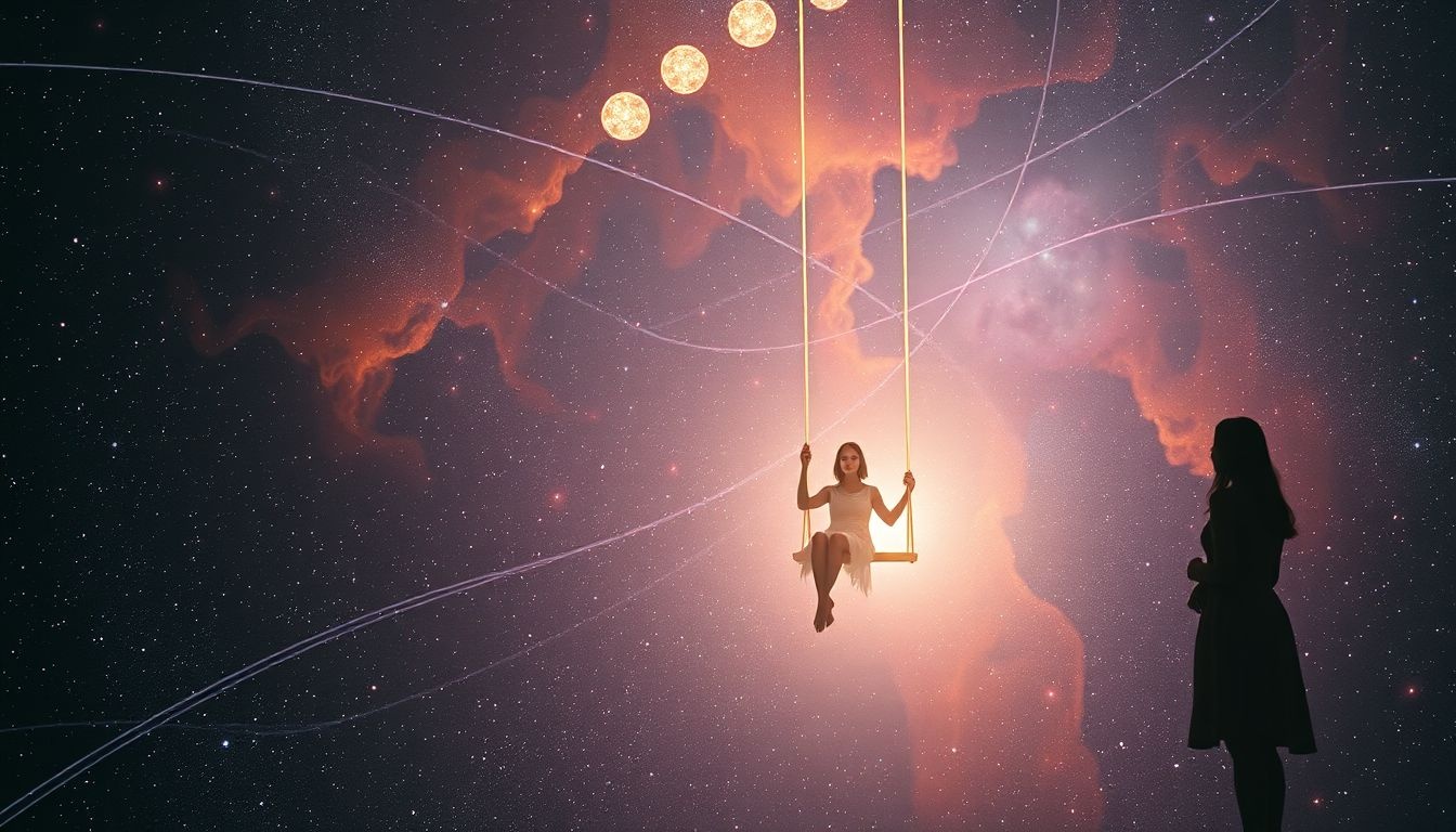 Rêver de balancement d'autrui révèle souvent empathie et introspection profonde.