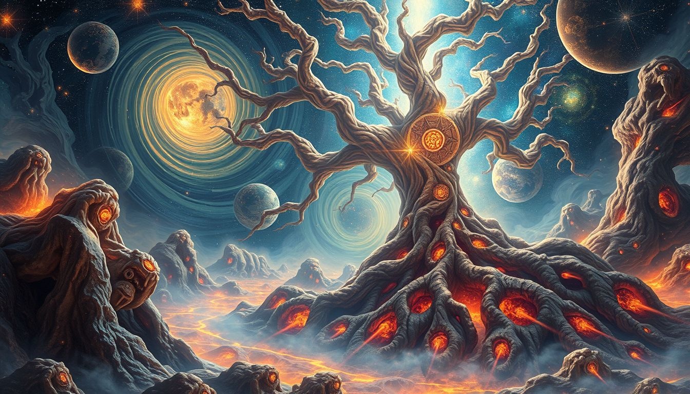 Rêver des racines du platane symbolise stabilité et héritage profond.