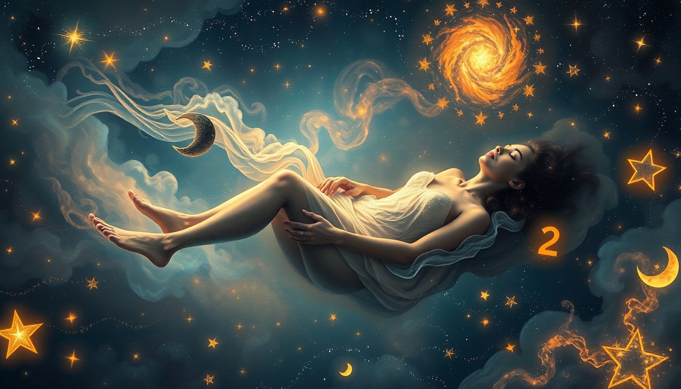 Rêver d'être allongé symbolise souvent la paix intérieure et la détente.
