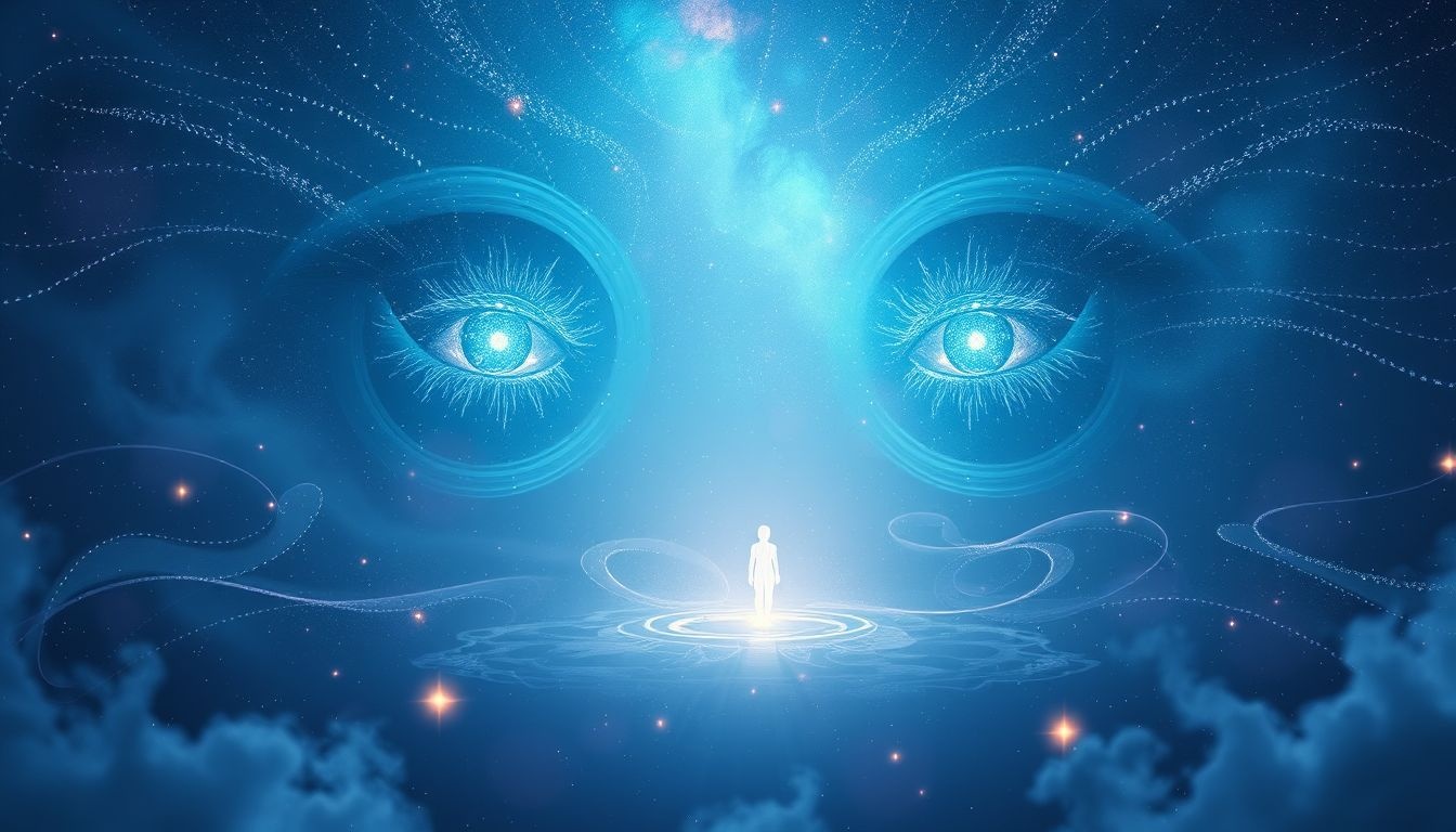 Le sentiment d'être observé évoque une connexion avec une conscience supérieure.
