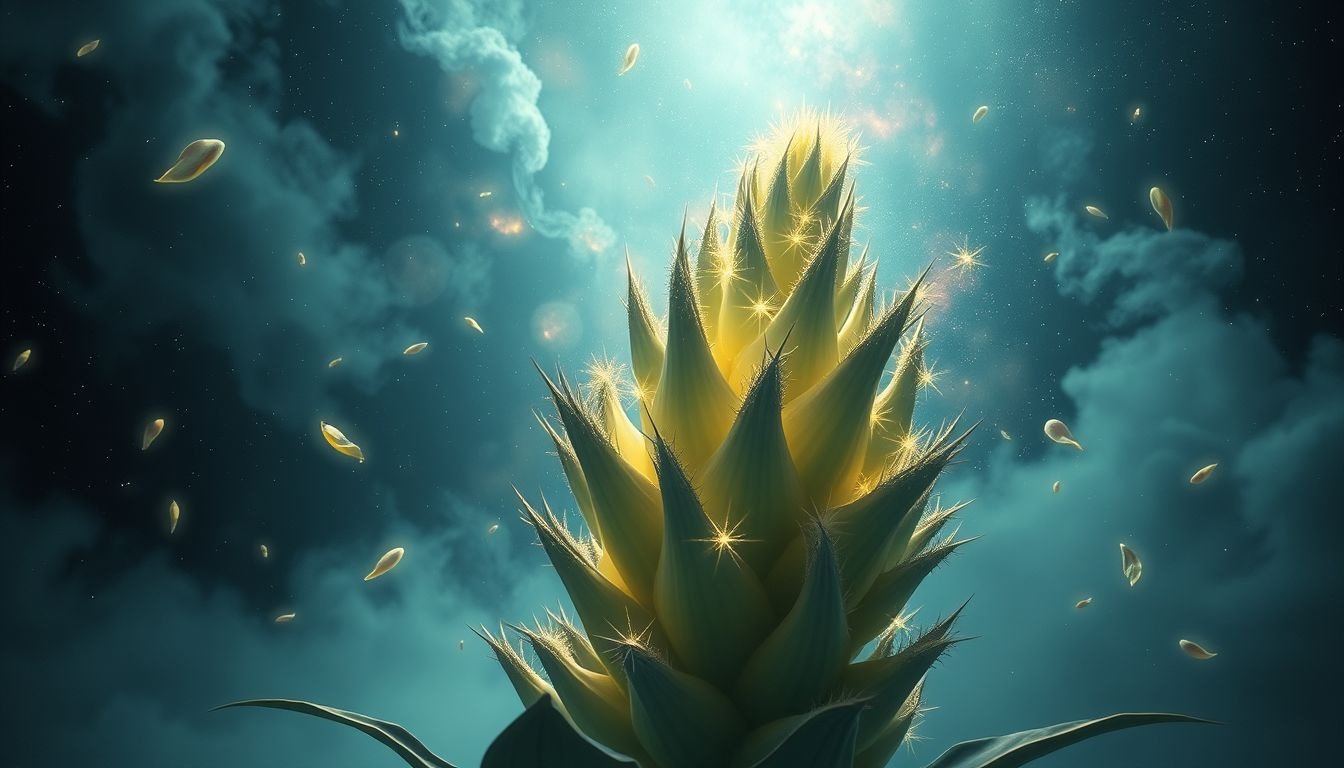 Le yucca épineux symbolise la défense face aux défis personnels.
