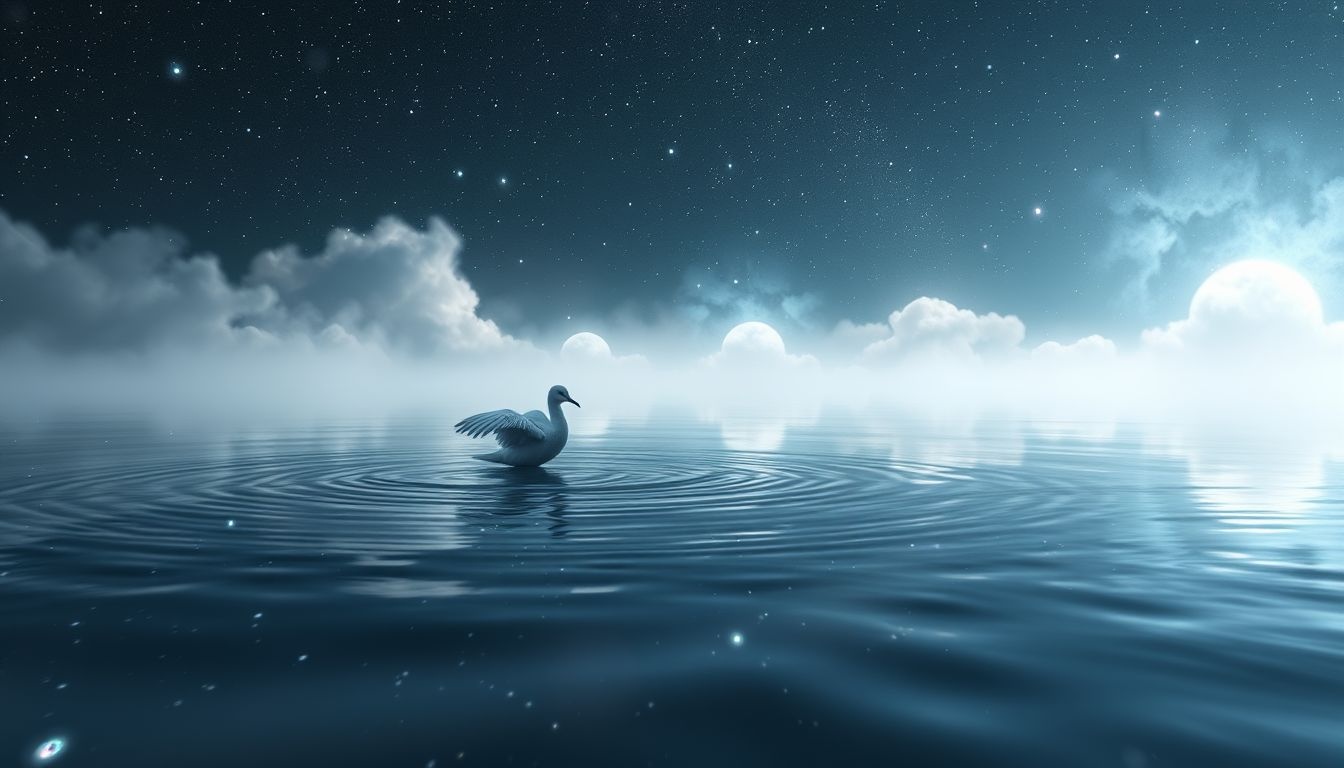 Voir une foulque nager symbolise la sérénité intérieure retrouvée.