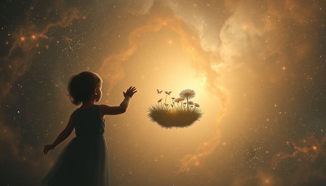 Rêver d'innocence perdue évoque la nostalgie de l'enfance sacrée.