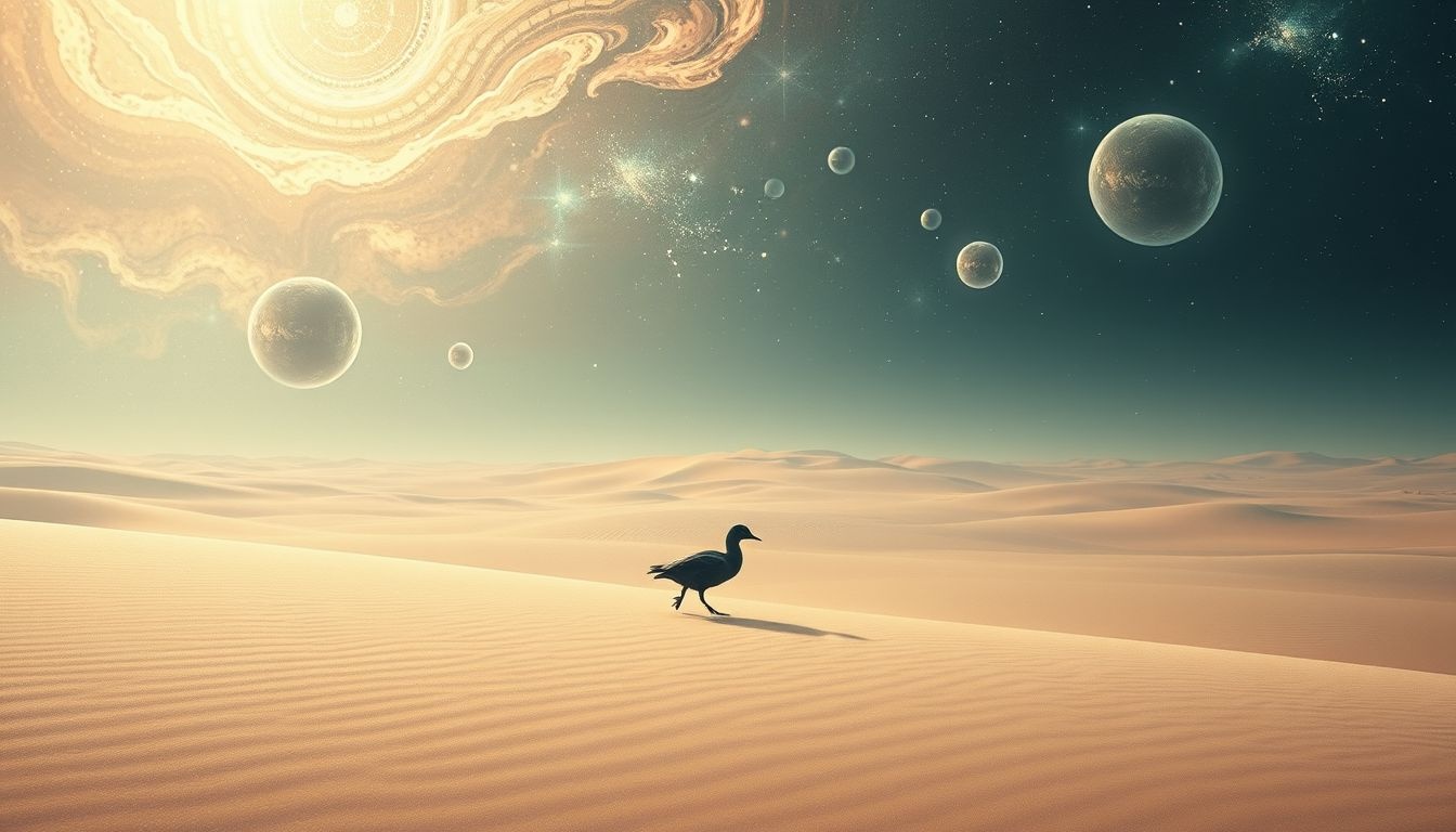 Voir une foulque en désert symbolise l'espoir dans l'adversité.