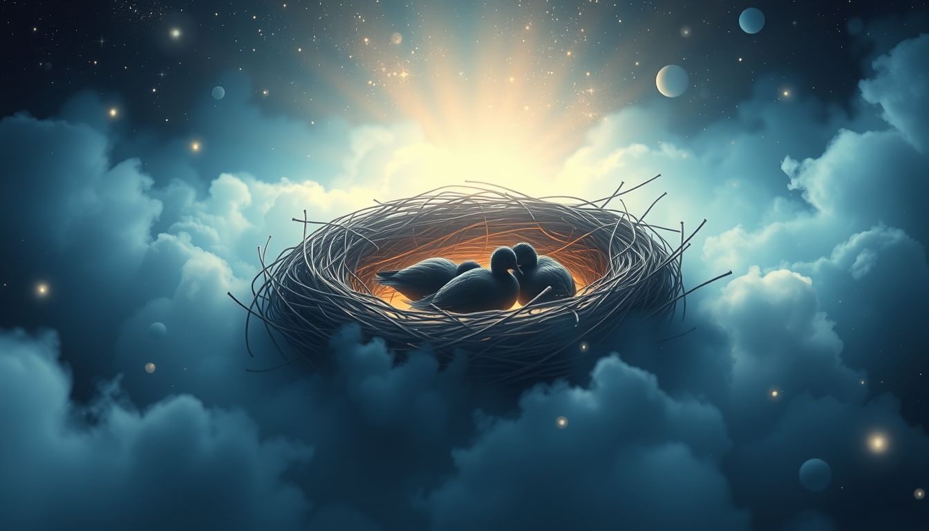 Voir un nid de foulque symbolise souvent la protection familiale et la sécurité.