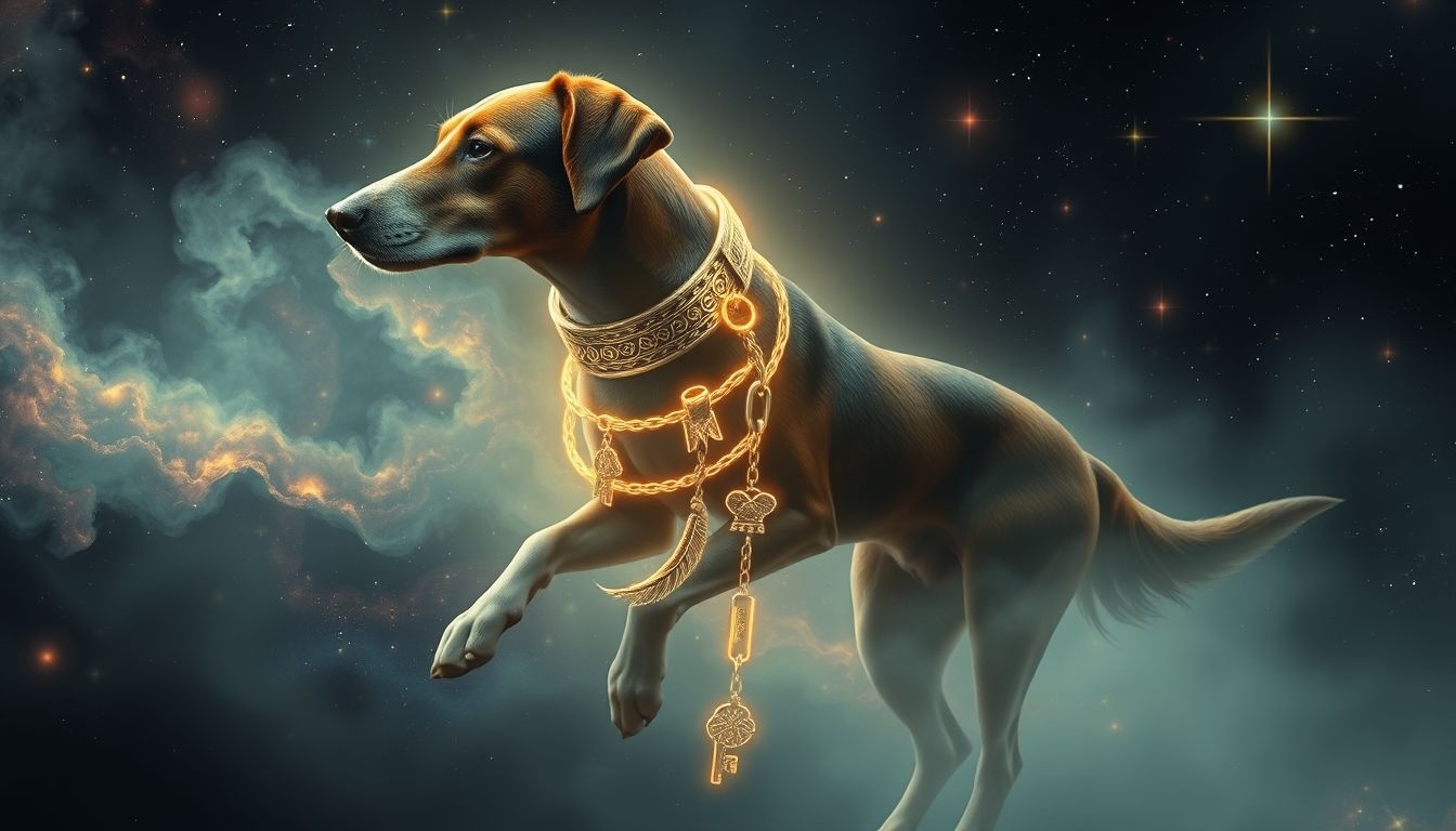 Un collier unique peut symboliser pouvoir ou contrainte chez le chien.