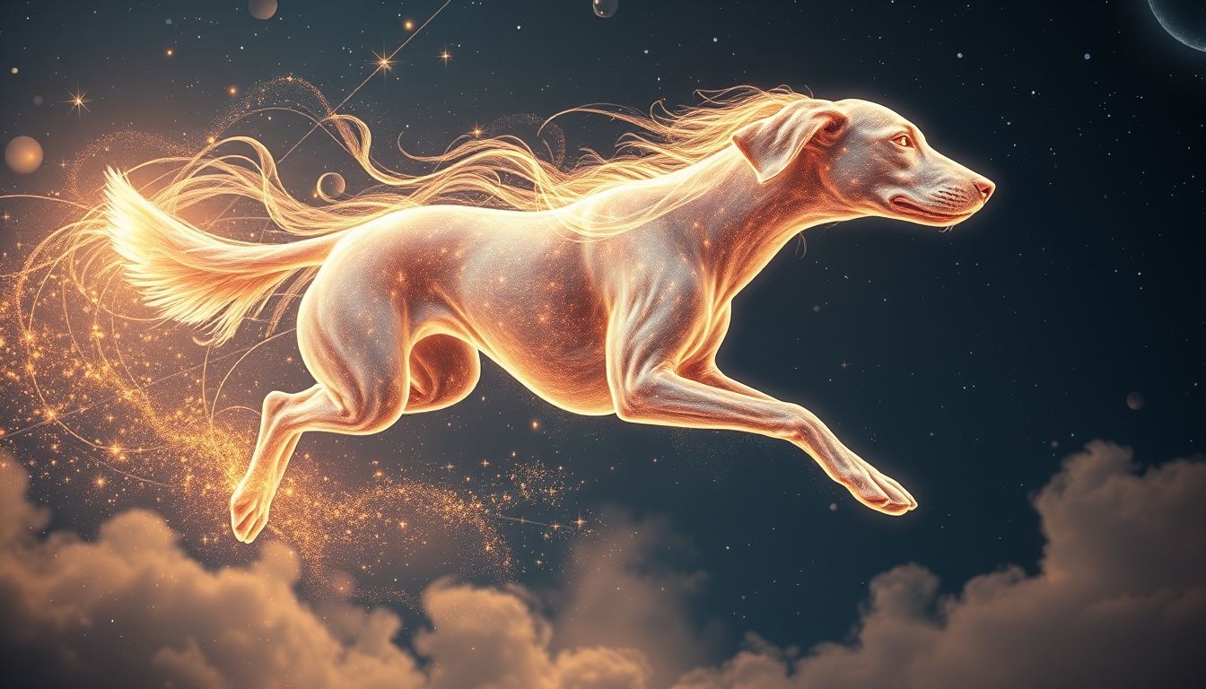 Le chien de chasse symbolise vitalité et nécessité d’exercice quotidien.