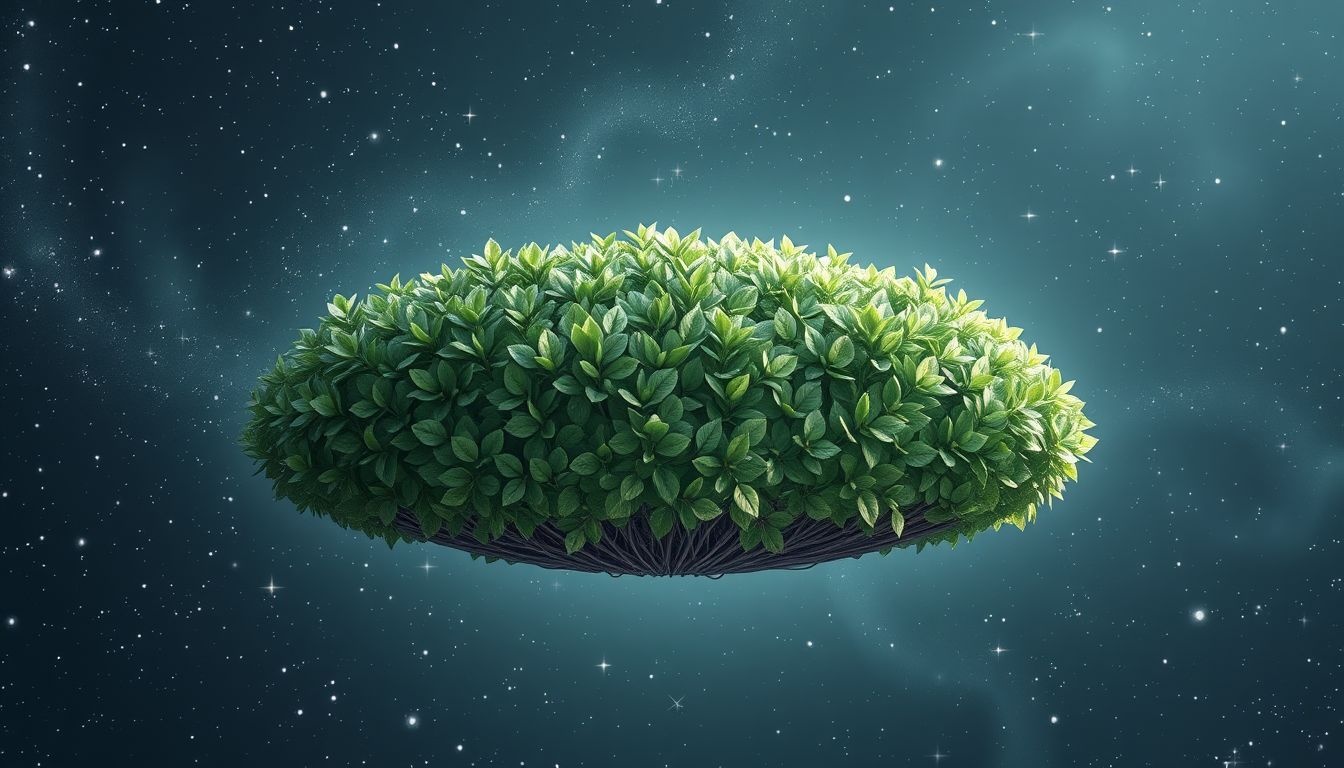 Une haie de buis basse symbolise protection modérée et harmonie intérieure.