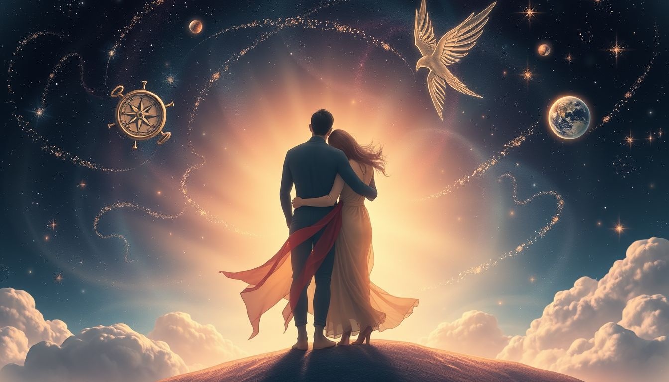 Rêver d'un voyage en couple symbolise une évolution commune passionnante.