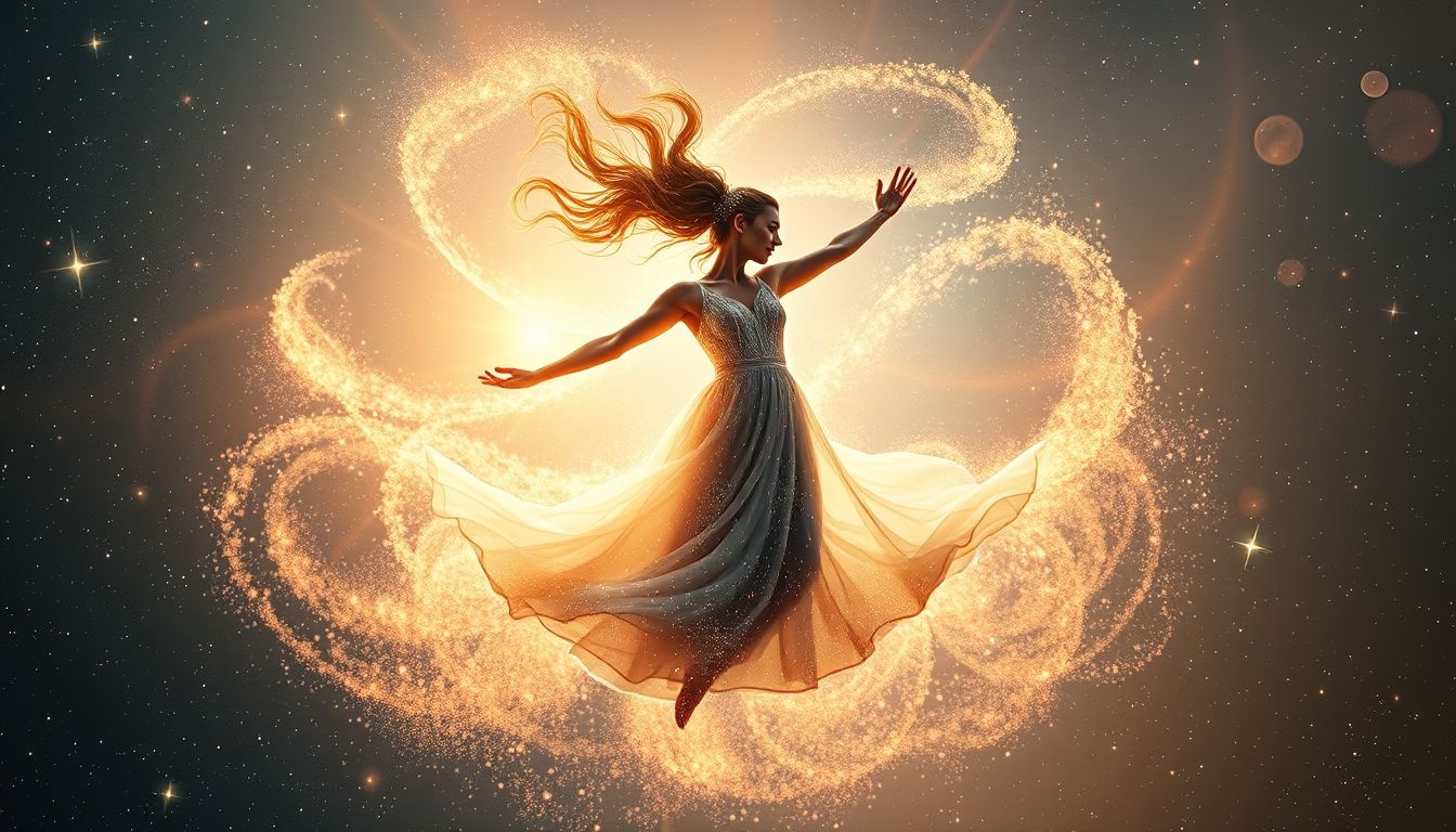 La danse joyeuse symbolise l’acceptation et confiance en soi.