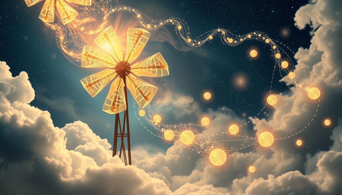Le moulin symbolise l'harmonie entre famille, amis et amour.