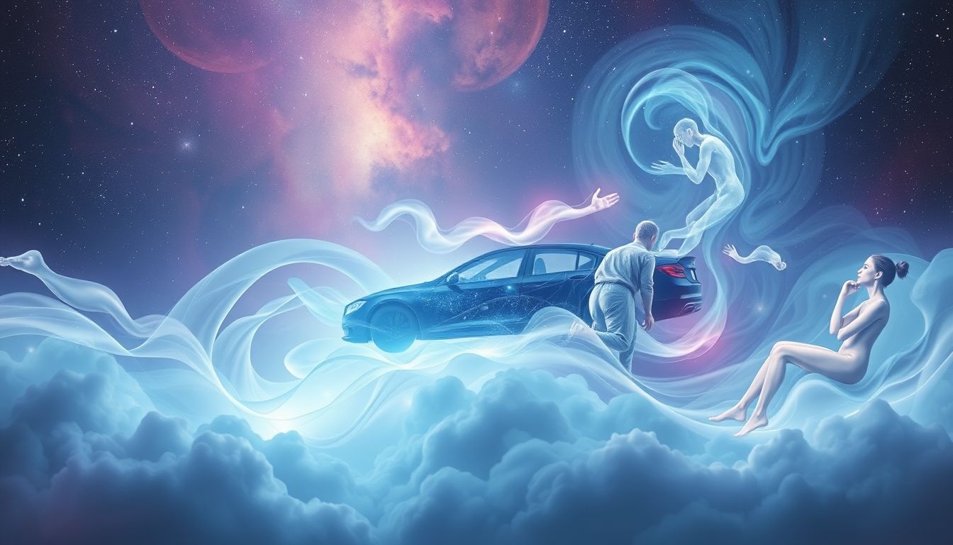 Rêver de frapper en voiture symbolise souvent un conflit intérieur.
