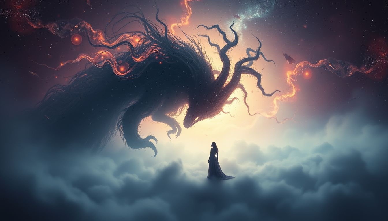 La lutte contre un monstre symbolise la confrontation avec ses peurs inconscientes.