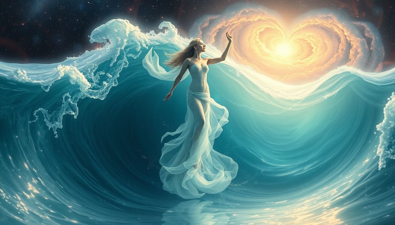 Rêver d’Aphrodite en mer symbolise amour et mystère infinis.