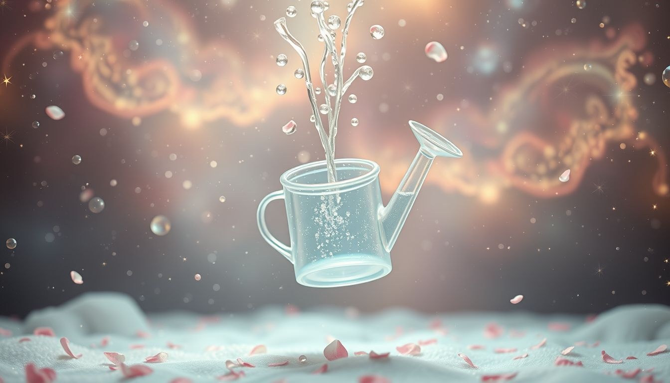 Rêver d'un arrosoir en plastique symbolise souvent la fragilité émotionnelle.