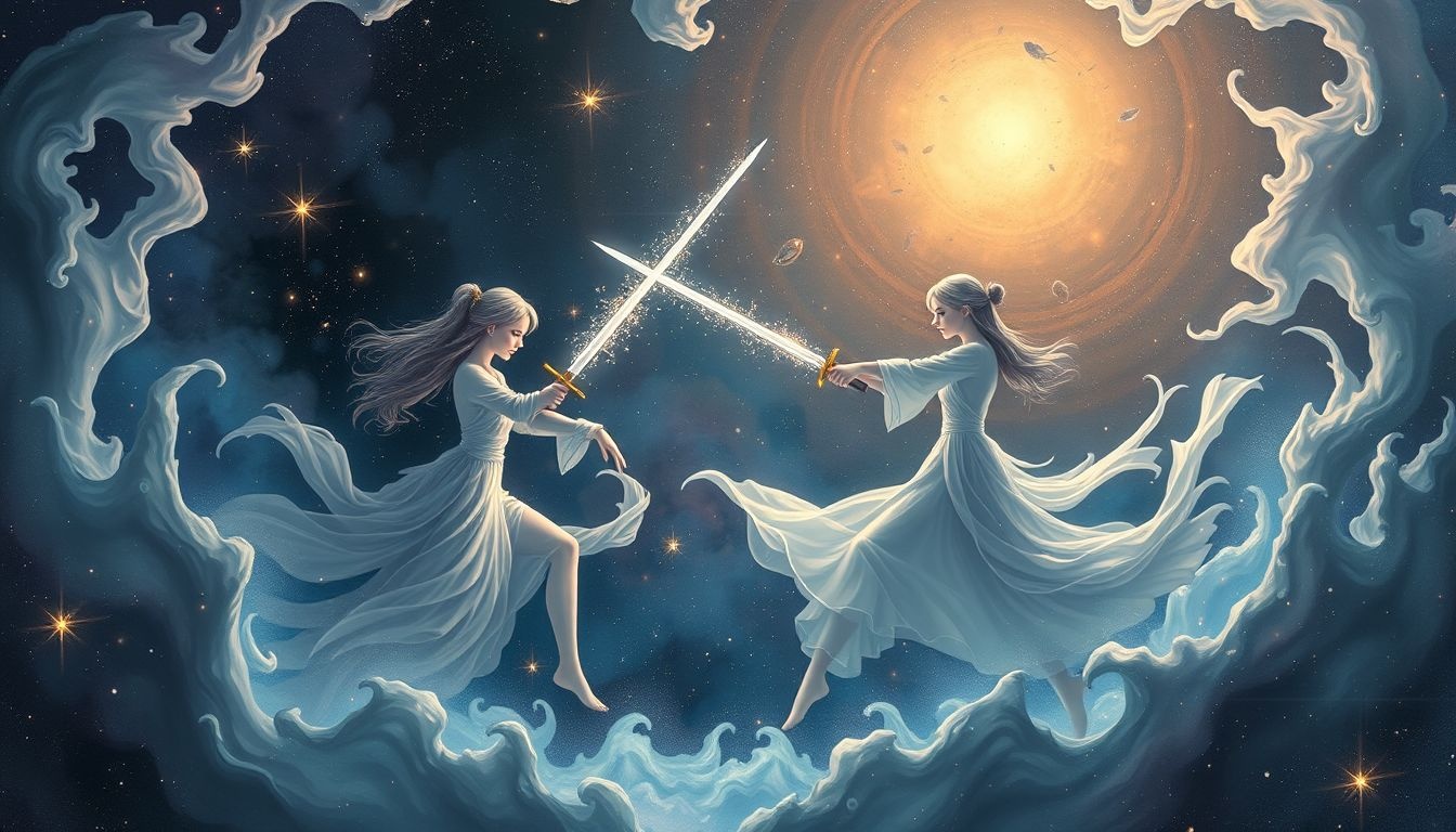 Rêver d’un duel symbolise un conflit intérieur à résoudre rapidement.