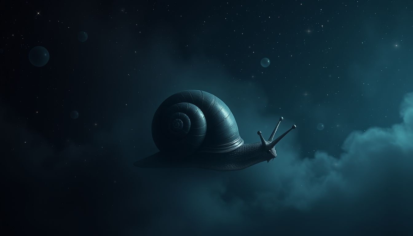 Rêver d'escargot noir révèle peurs profondes et secrets enfouis.
