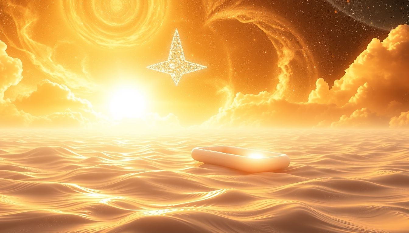 Rêver d’un radeau ensoleillé symbolise espoir et renouveau positif.
