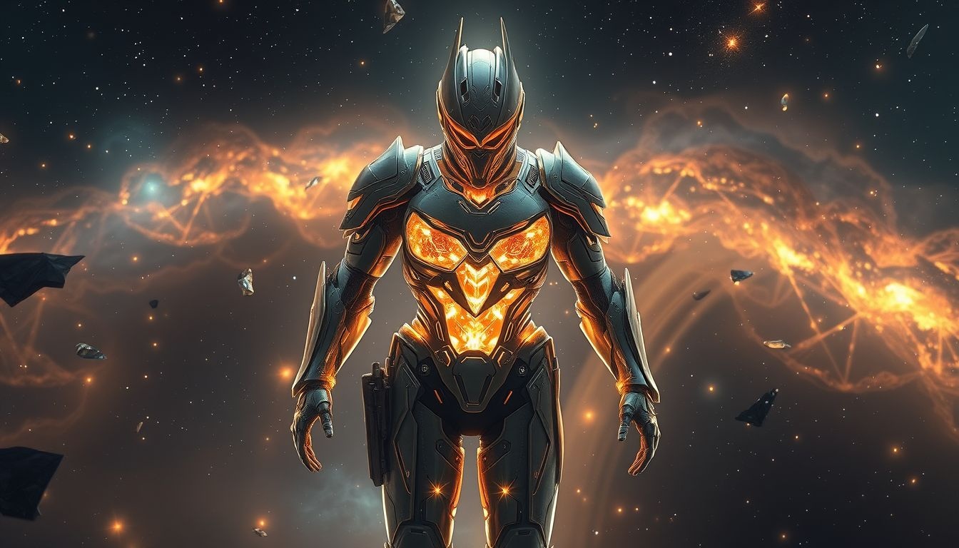 Rêver d’une armure futuriste symbolise protection technologique et évolution.