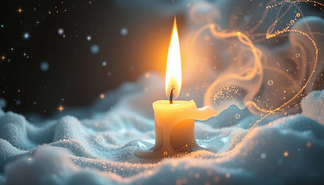 Rêver d'une bougie de suif allumée symbolise l'espoir fragile.