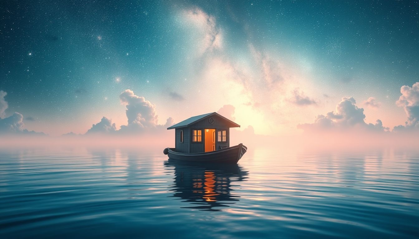 Rêver d’une cabine en mer calme symbolise paix et clarté intérieure.