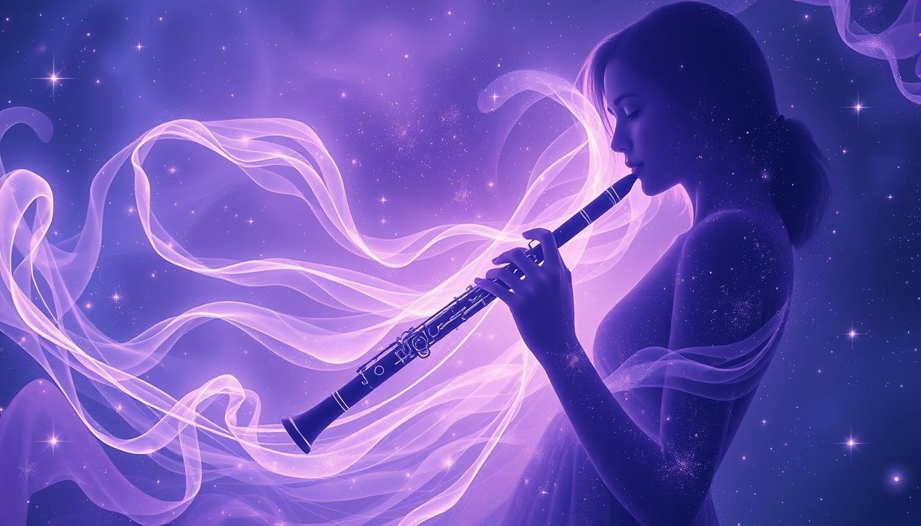 Rêver d’une clarinette jouée par une femme symbolise intuition féminine profonde.