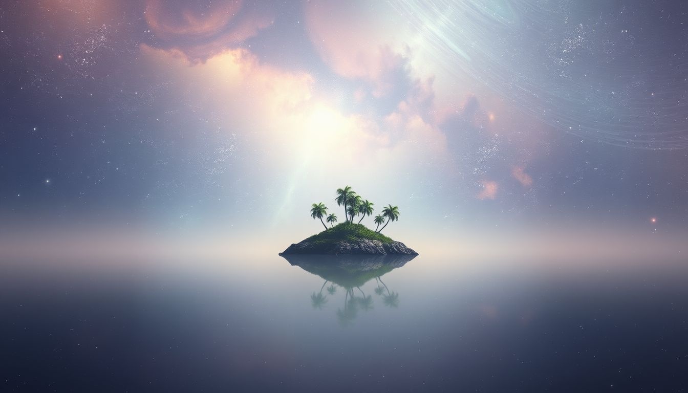 Rêver d'île déserte révèle souvent un besoin profond d'introspection personnelle.