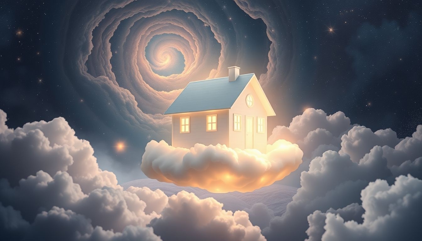 Rêver d’une maison blanche symbolise souvent paix et protection intérieure.