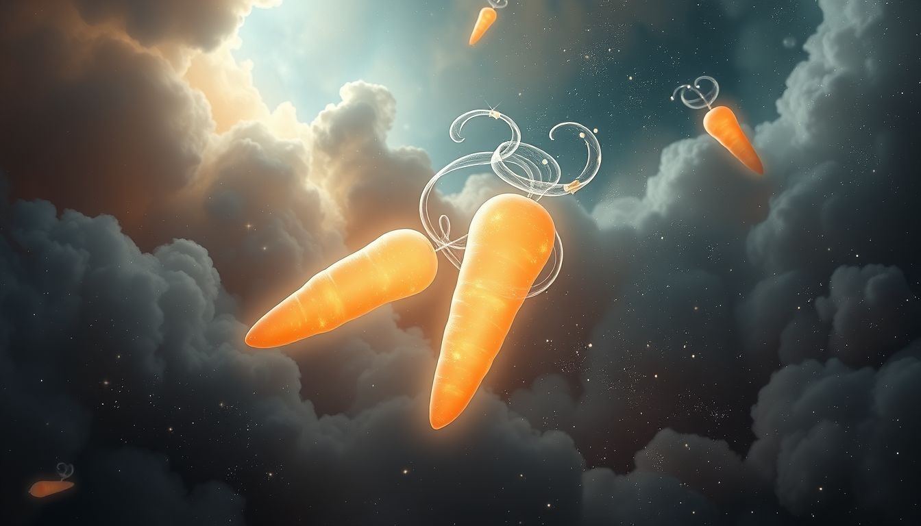 Rêver de carottes symbolise souvent vitalité et guérison intérieure.