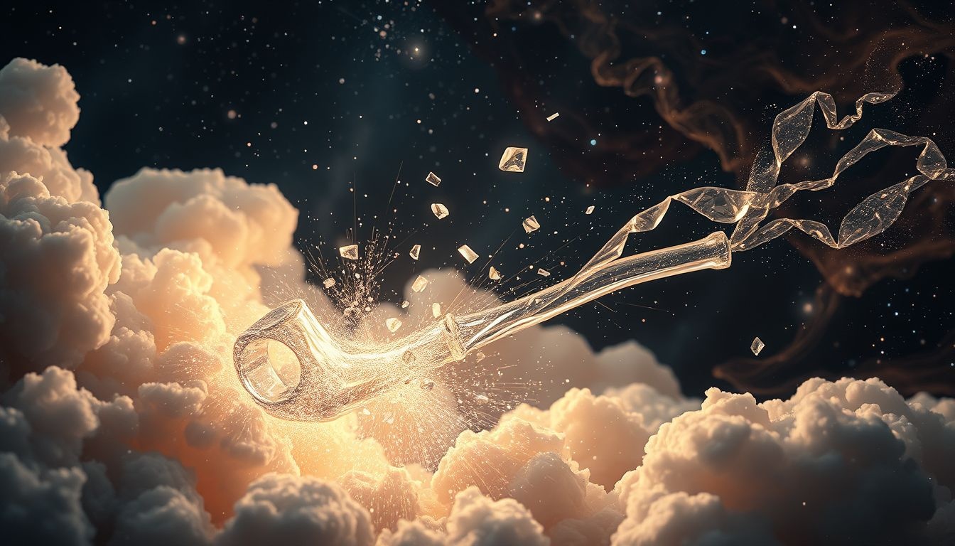 Rêver de casser une pipe symbolise souvent une fin douloureuse.