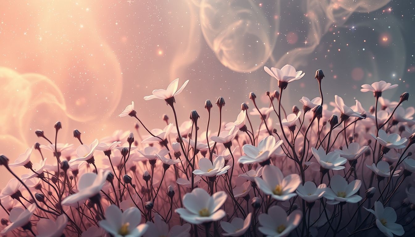 La ciguë parmi les fleurs symbolise un danger dissimulé subtilement.