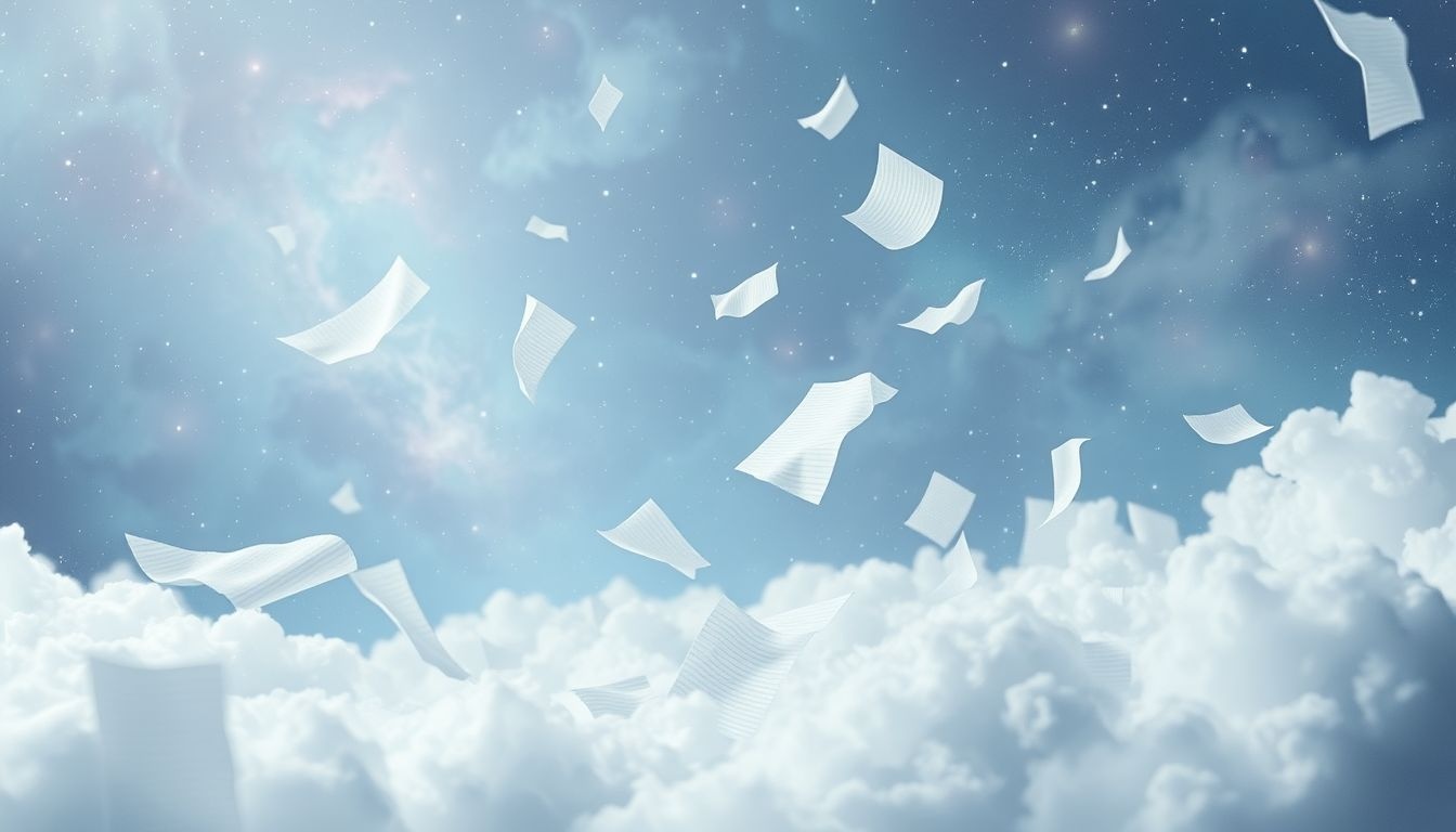 Perdre du papier ligné symbolise souvent un désordre intérieur et des oublis.