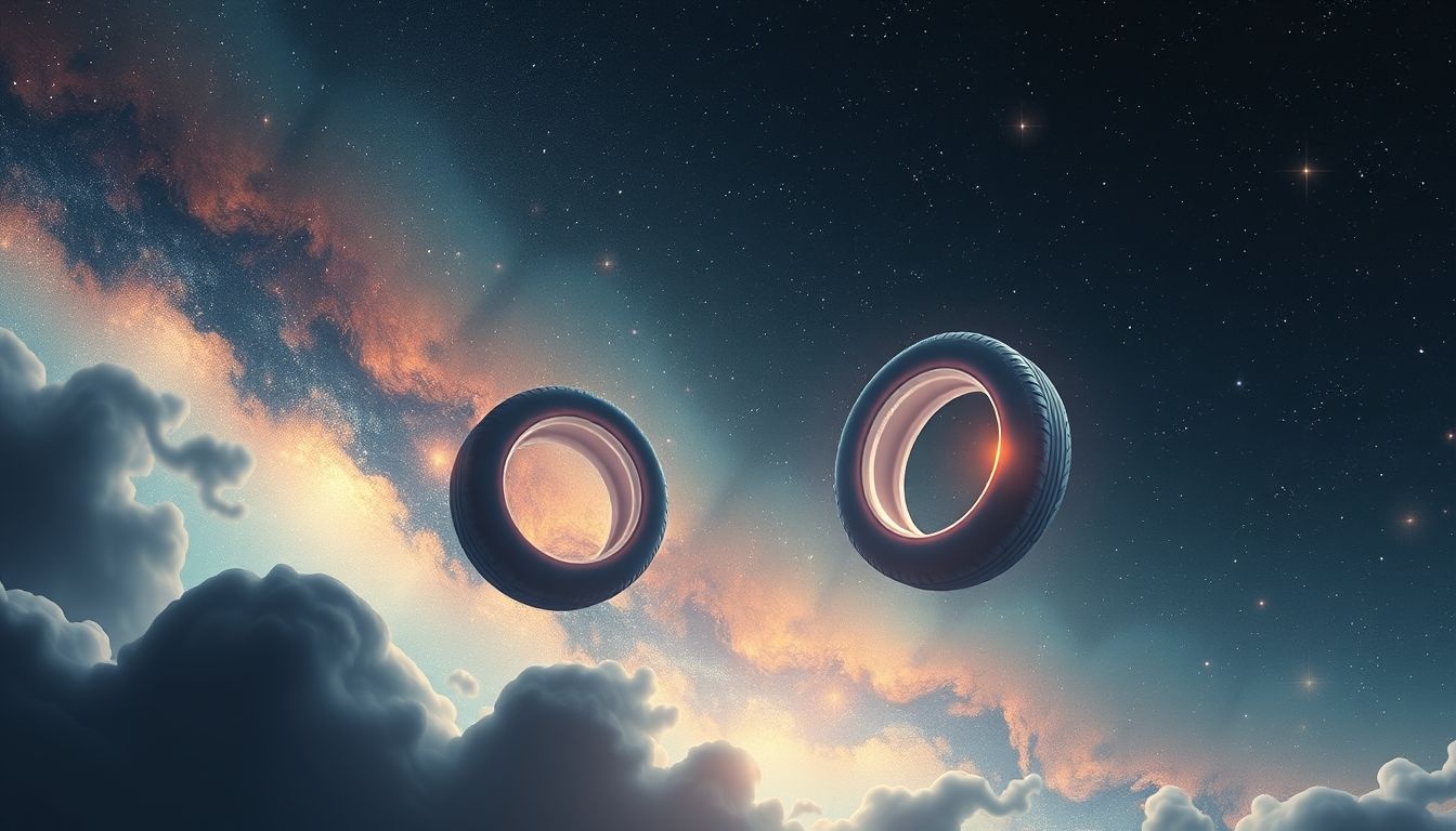 Rêver de pneus usés symbolise souvent des obstacles imminents.