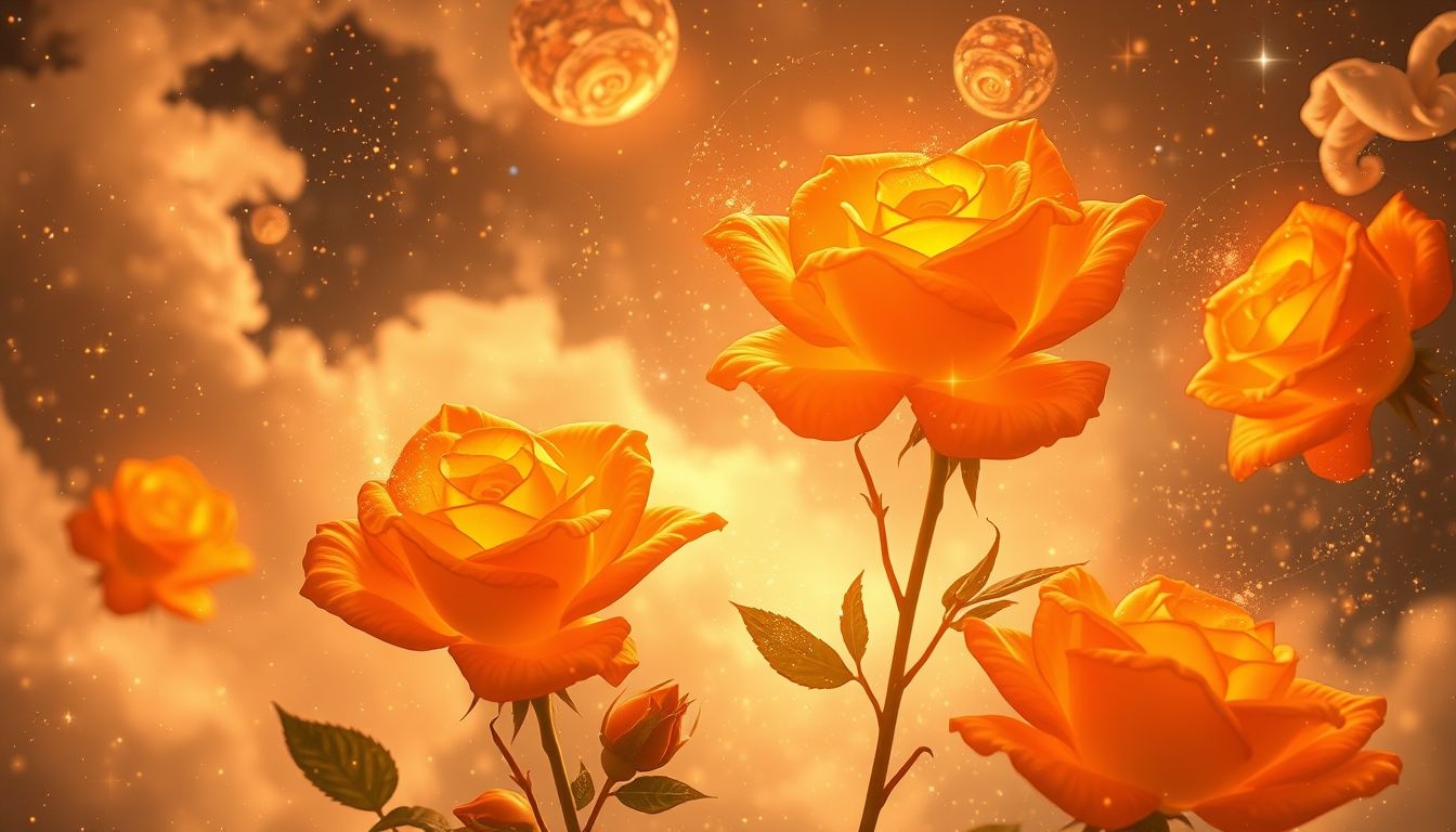 Rêver de roses orange symbolise un enthousiasme vibrant et une passion intense.