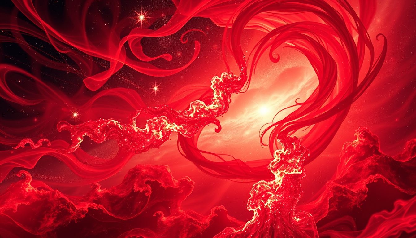 Rêver de rouge symbolise souvent amour intense et colère profonde.