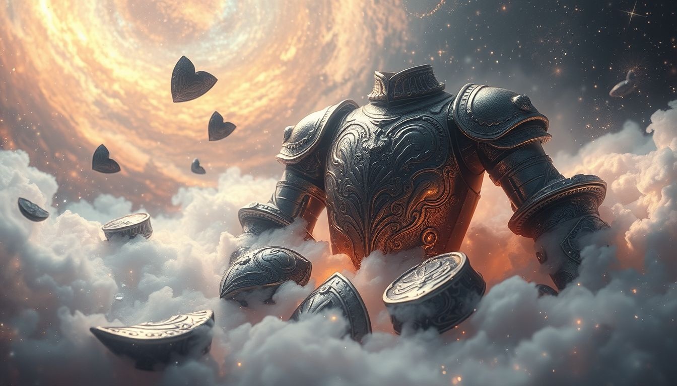 Rêver d’une armure symbolise protection face aux défis émotionnels.