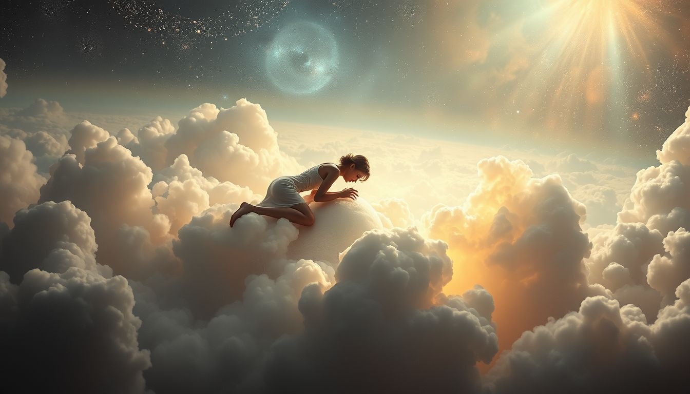Se pencher symbolise l'acceptation douloureuse d'une perte imminente.