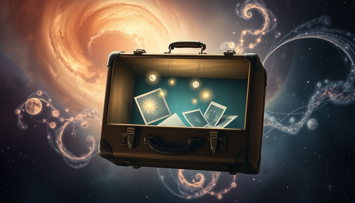 La valise ancienne symbolise des souvenirs précieux et des expériences vécues.