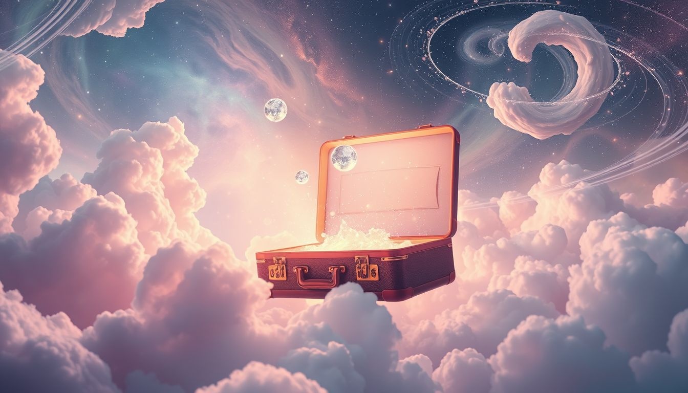 Recevoir une valise symbolise des opportunités inattendues et cadeaux.