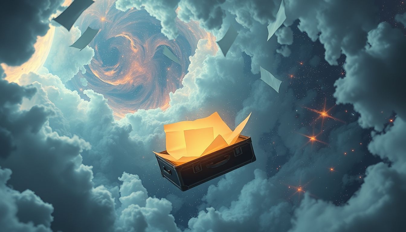 Une valise pleine de papiers symbolise un fardeau administratif anxiogène.